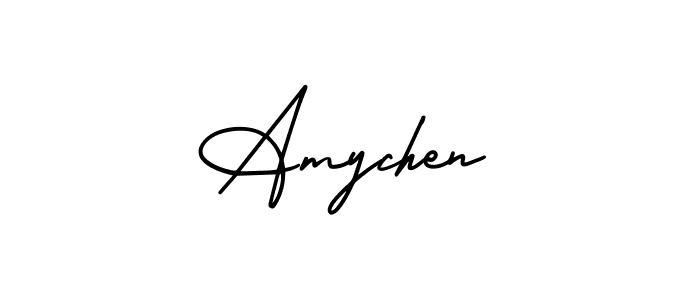 Amychen stylish signature style. Best Handwritten Sign (AmerikaSignatureDemo-Regular) for my name. Handwritten Signature Collection Ideas for my name Amychen. Amychen signature style 3 images and pictures png