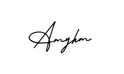 You can use this online signature creator to create a handwritten signature for the name Amyhm. This is the best online autograph maker. Amyhm signature style 3 images and pictures png