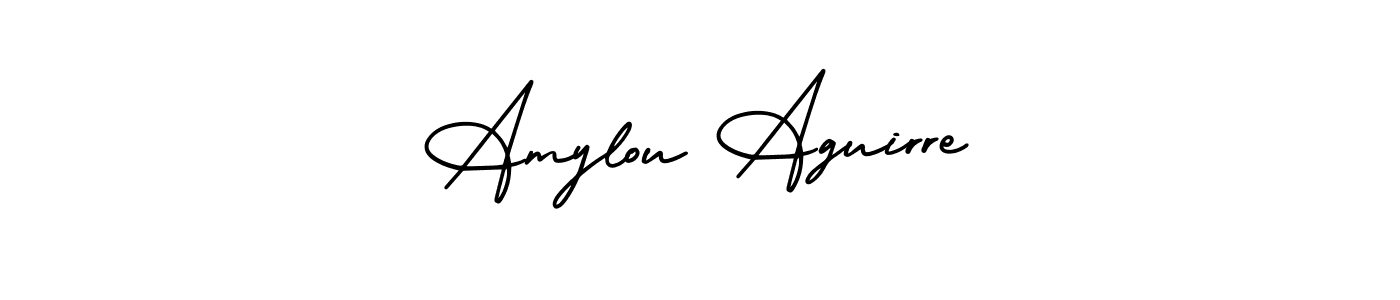 You can use this online signature creator to create a handwritten signature for the name Amylou Aguirre. This is the best online autograph maker. Amylou Aguirre signature style 3 images and pictures png