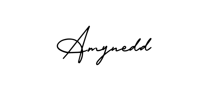 Design your own signature with our free online signature maker. With this signature software, you can create a handwritten (AmerikaSignatureDemo-Regular) signature for name Amynedd. Amynedd signature style 3 images and pictures png