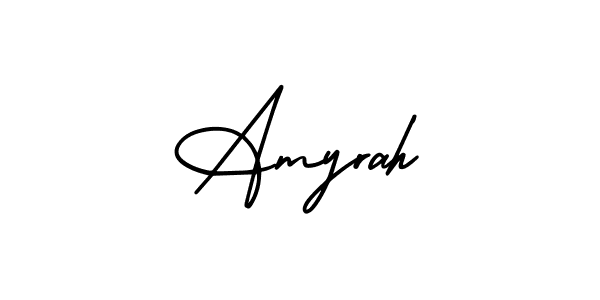 AmerikaSignatureDemo-Regular is a professional signature style that is perfect for those who want to add a touch of class to their signature. It is also a great choice for those who want to make their signature more unique. Get Amyrah name to fancy signature for free. Amyrah signature style 3 images and pictures png