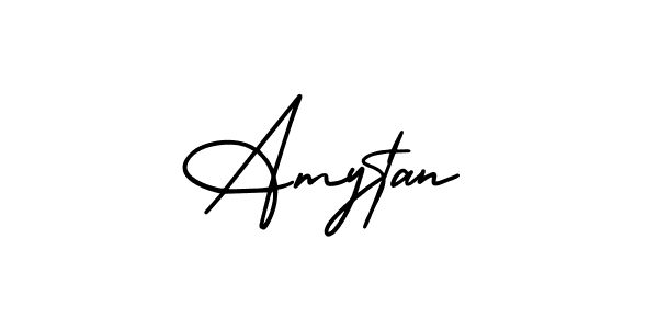 How to make Amytan name signature. Use AmerikaSignatureDemo-Regular style for creating short signs online. This is the latest handwritten sign. Amytan signature style 3 images and pictures png