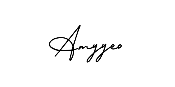 Create a beautiful signature design for name Amyyeo. With this signature (AmerikaSignatureDemo-Regular) fonts, you can make a handwritten signature for free. Amyyeo signature style 3 images and pictures png