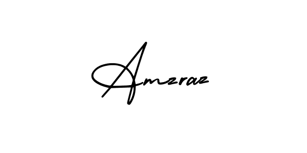 It looks lik you need a new signature style for name Amzraz. Design unique handwritten (AmerikaSignatureDemo-Regular) signature with our free signature maker in just a few clicks. Amzraz signature style 3 images and pictures png
