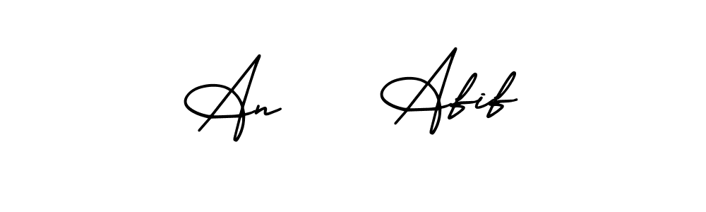 Create a beautiful signature design for name An    Afif. With this signature (AmerikaSignatureDemo-Regular) fonts, you can make a handwritten signature for free. An    Afif signature style 3 images and pictures png
