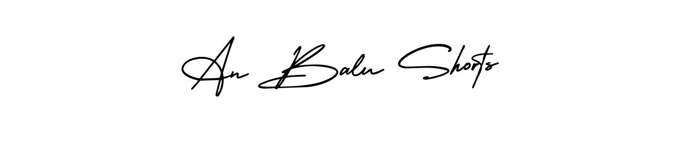 The best way (AmerikaSignatureDemo-Regular) to make a short signature is to pick only two or three words in your name. The name An Balu Shorts include a total of six letters. For converting this name. An Balu Shorts signature style 3 images and pictures png