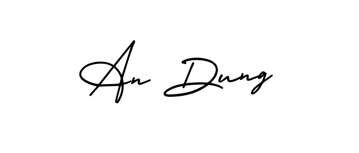 Make a beautiful signature design for name An Dung. Use this online signature maker to create a handwritten signature for free. An Dung signature style 3 images and pictures png