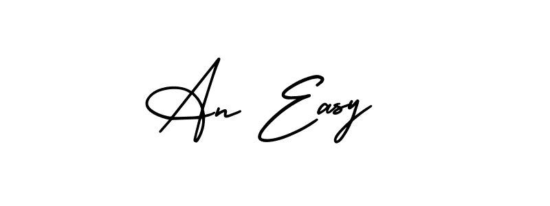 The best way (AmerikaSignatureDemo-Regular) to make a short signature is to pick only two or three words in your name. The name An Easy  include a total of six letters. For converting this name. An Easy  signature style 3 images and pictures png