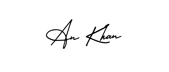 Also You can easily find your signature by using the search form. We will create An Khan name handwritten signature images for you free of cost using AmerikaSignatureDemo-Regular sign style. An Khan signature style 3 images and pictures png