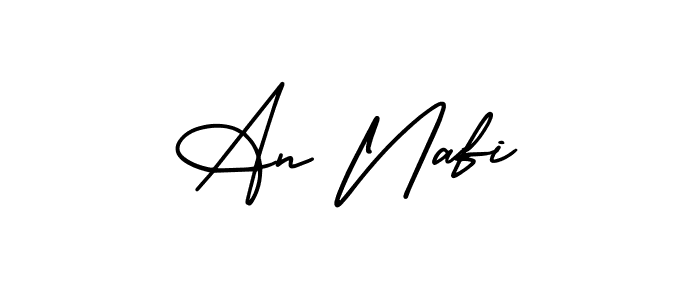 Create a beautiful signature design for name An Nafi. With this signature (AmerikaSignatureDemo-Regular) fonts, you can make a handwritten signature for free. An Nafi signature style 3 images and pictures png