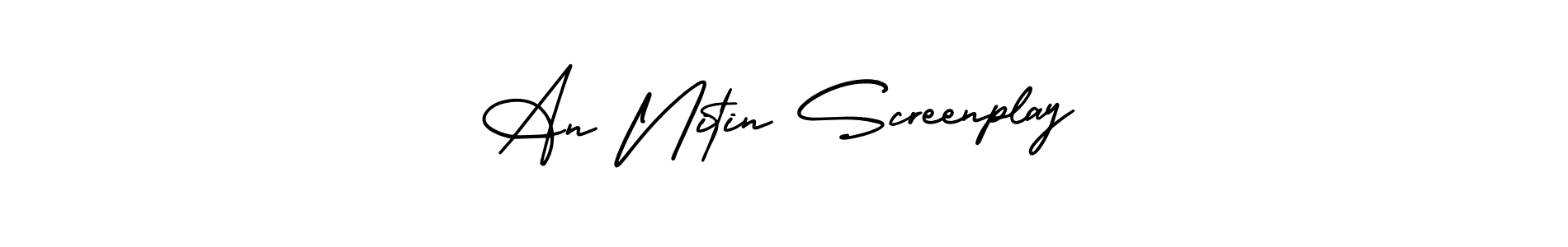 How to make An Nitin Screenplay signature? AmerikaSignatureDemo-Regular is a professional autograph style. Create handwritten signature for An Nitin Screenplay name. An Nitin Screenplay signature style 3 images and pictures png