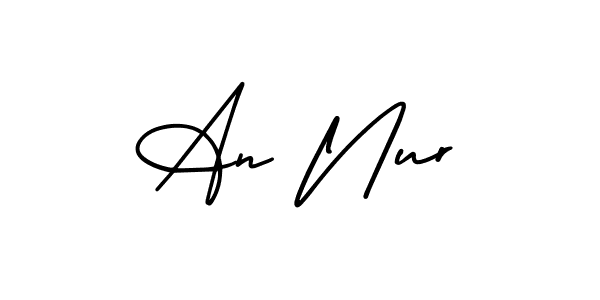 Create a beautiful signature design for name An Nur. With this signature (AmerikaSignatureDemo-Regular) fonts, you can make a handwritten signature for free. An Nur signature style 3 images and pictures png
