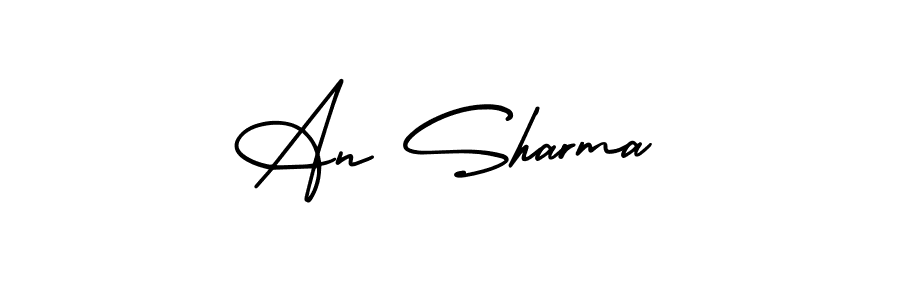 How to Draw An Sharma signature style? AmerikaSignatureDemo-Regular is a latest design signature styles for name An Sharma. An Sharma signature style 3 images and pictures png