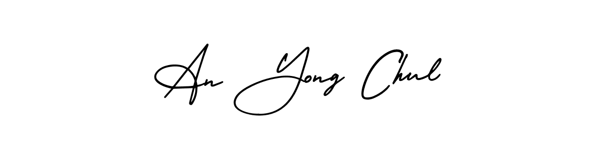 Use a signature maker to create a handwritten signature online. With this signature software, you can design (AmerikaSignatureDemo-Regular) your own signature for name An Yong Chul. An Yong Chul signature style 3 images and pictures png