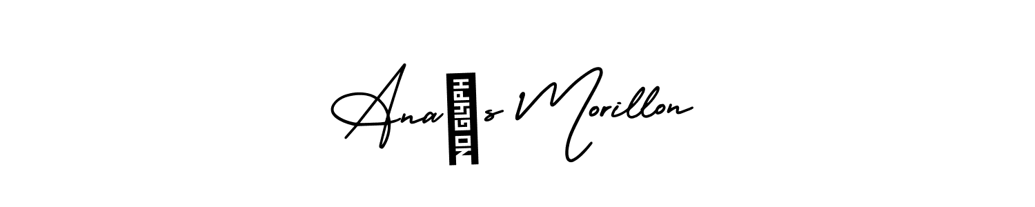 How to make Anaïs Morillon name signature. Use AmerikaSignatureDemo-Regular style for creating short signs online. This is the latest handwritten sign. Anaïs Morillon signature style 3 images and pictures png