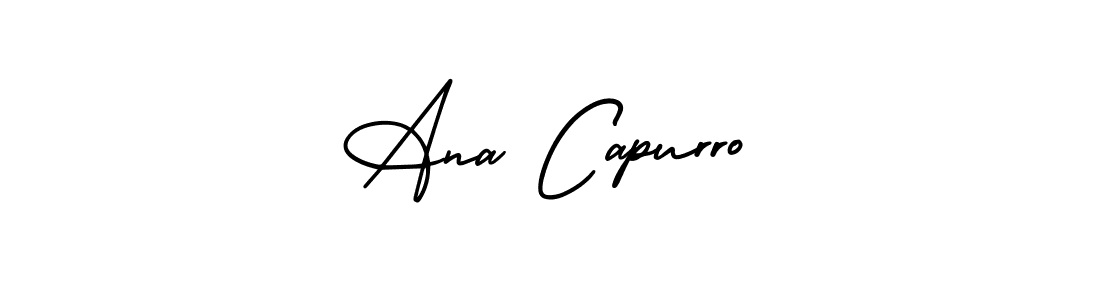 It looks lik you need a new signature style for name Ana Capurro. Design unique handwritten (AmerikaSignatureDemo-Regular) signature with our free signature maker in just a few clicks. Ana Capurro signature style 3 images and pictures png