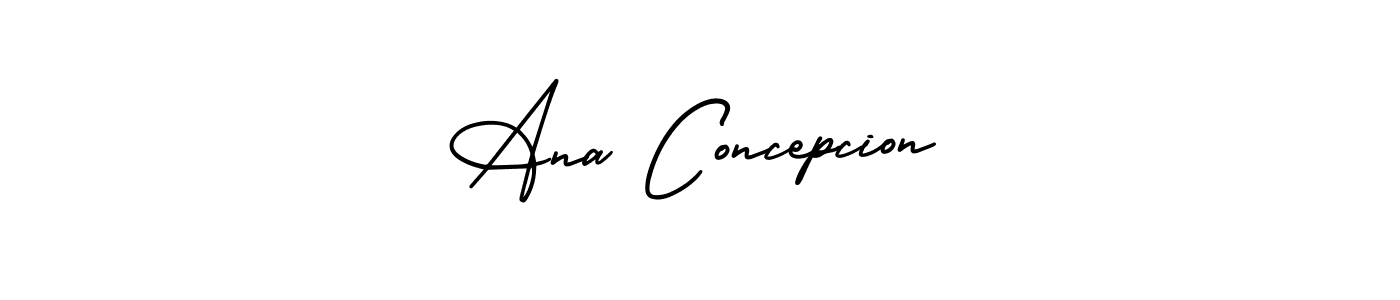 Ana Concepcion stylish signature style. Best Handwritten Sign (AmerikaSignatureDemo-Regular) for my name. Handwritten Signature Collection Ideas for my name Ana Concepcion. Ana Concepcion signature style 3 images and pictures png