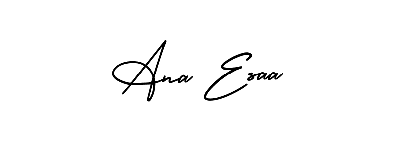 AmerikaSignatureDemo-Regular is a professional signature style that is perfect for those who want to add a touch of class to their signature. It is also a great choice for those who want to make their signature more unique. Get Ana Esaa name to fancy signature for free. Ana Esaa signature style 3 images and pictures png