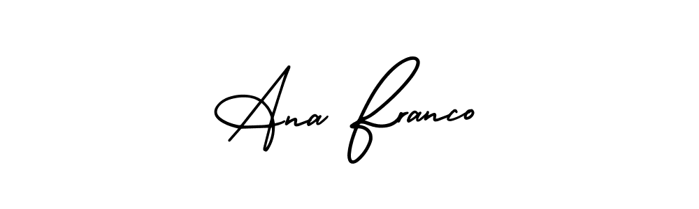 Make a beautiful signature design for name Ana Franco. With this signature (AmerikaSignatureDemo-Regular) style, you can create a handwritten signature for free. Ana Franco signature style 3 images and pictures png
