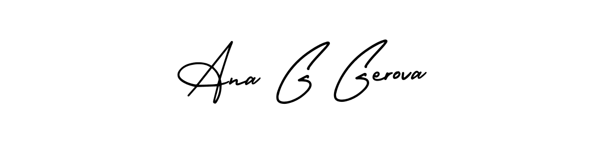 It looks lik you need a new signature style for name Ana G Gerova. Design unique handwritten (AmerikaSignatureDemo-Regular) signature with our free signature maker in just a few clicks. Ana G Gerova signature style 3 images and pictures png