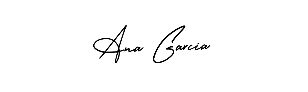 You should practise on your own different ways (AmerikaSignatureDemo-Regular) to write your name (Ana Garcia) in signature. don't let someone else do it for you. Ana Garcia signature style 3 images and pictures png