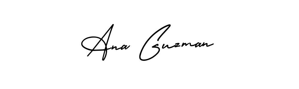 Ana Guzman stylish signature style. Best Handwritten Sign (AmerikaSignatureDemo-Regular) for my name. Handwritten Signature Collection Ideas for my name Ana Guzman. Ana Guzman signature style 3 images and pictures png