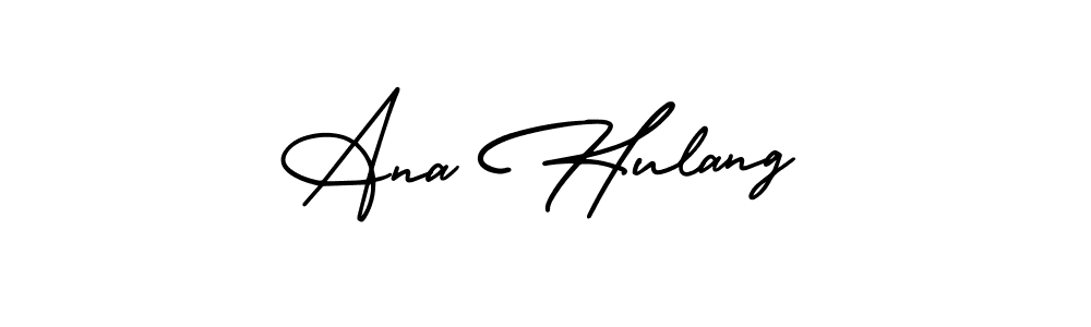 Ana Hulang stylish signature style. Best Handwritten Sign (AmerikaSignatureDemo-Regular) for my name. Handwritten Signature Collection Ideas for my name Ana Hulang. Ana Hulang signature style 3 images and pictures png