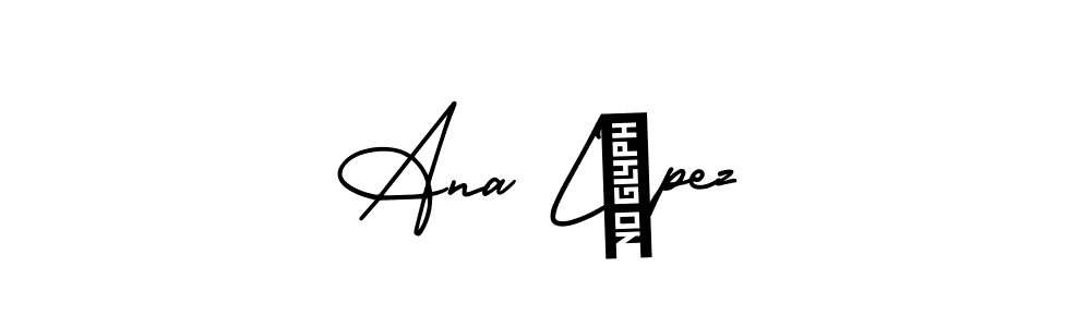 Also You can easily find your signature by using the search form. We will create Ana López name handwritten signature images for you free of cost using AmerikaSignatureDemo-Regular sign style. Ana López signature style 3 images and pictures png