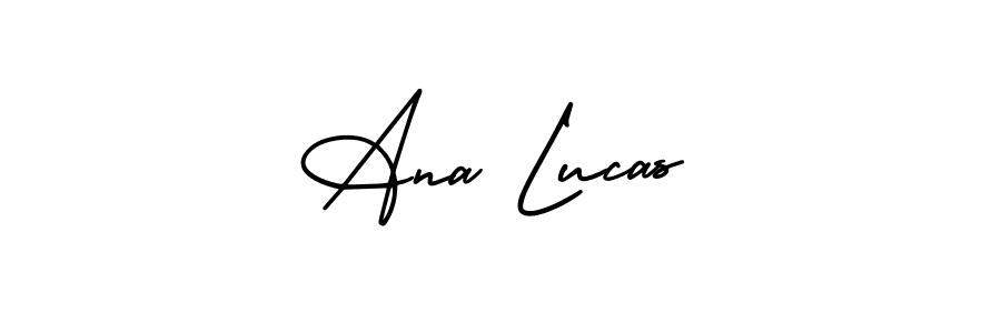 Make a beautiful signature design for name Ana Lucas. With this signature (AmerikaSignatureDemo-Regular) style, you can create a handwritten signature for free. Ana Lucas signature style 3 images and pictures png