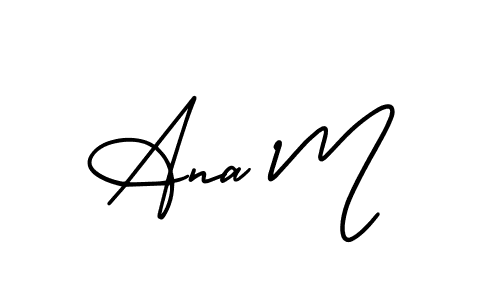 You can use this online signature creator to create a handwritten signature for the name Ana M. This is the best online autograph maker. Ana M signature style 3 images and pictures png