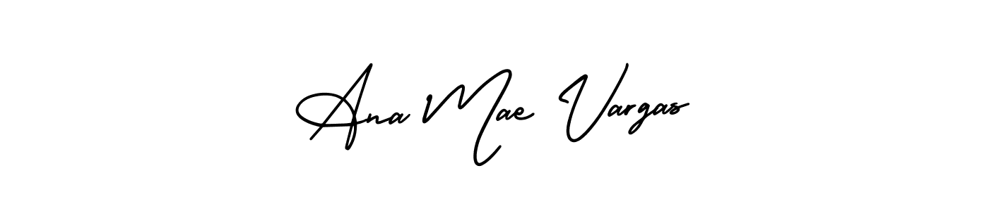 How to make Ana Mae Vargas name signature. Use AmerikaSignatureDemo-Regular style for creating short signs online. This is the latest handwritten sign. Ana Mae Vargas signature style 3 images and pictures png