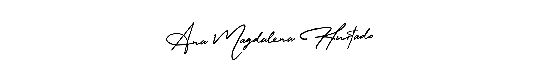 Create a beautiful signature design for name Ana Magdalena Hurtado. With this signature (AmerikaSignatureDemo-Regular) fonts, you can make a handwritten signature for free. Ana Magdalena Hurtado signature style 3 images and pictures png