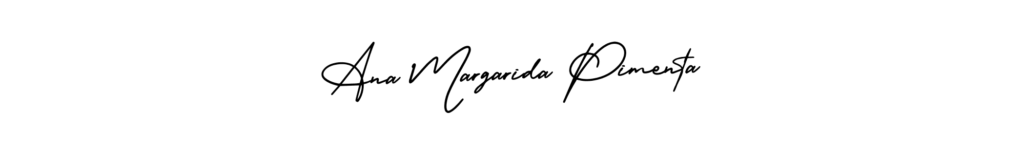 Design your own signature with our free online signature maker. With this signature software, you can create a handwritten (AmerikaSignatureDemo-Regular) signature for name Ana Margarida Pimenta. Ana Margarida Pimenta signature style 3 images and pictures png