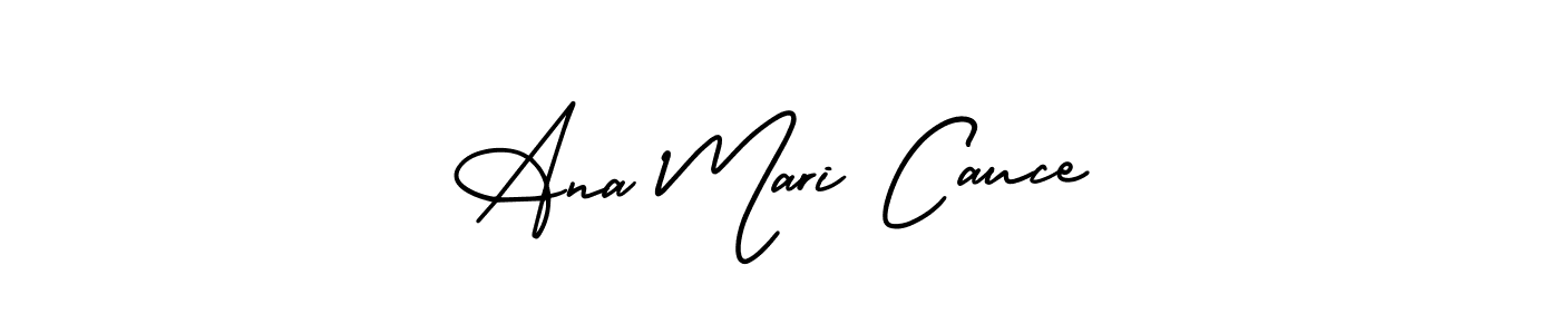 if you are searching for the best signature style for your name Ana Mari Cauce. so please give up your signature search. here we have designed multiple signature styles  using AmerikaSignatureDemo-Regular. Ana Mari Cauce signature style 3 images and pictures png