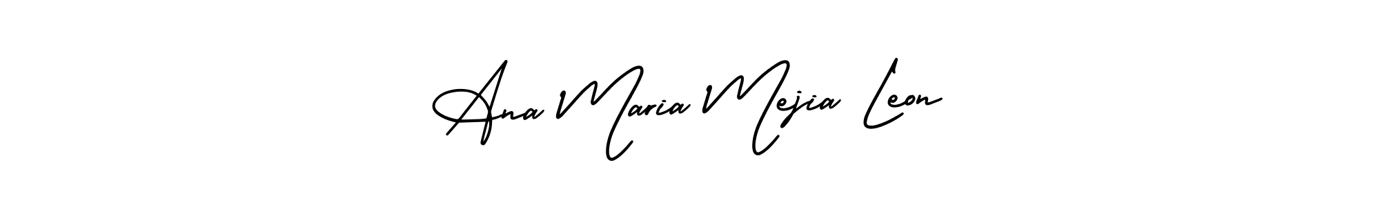 Make a beautiful signature design for name Ana Maria Mejia Leon. Use this online signature maker to create a handwritten signature for free. Ana Maria Mejia Leon signature style 3 images and pictures png