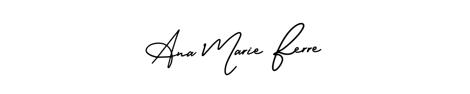 Check out images of Autograph of Ana Marie Ferre name. Actor Ana Marie Ferre Signature Style. AmerikaSignatureDemo-Regular is a professional sign style online. Ana Marie Ferre signature style 3 images and pictures png