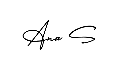 Design your own signature with our free online signature maker. With this signature software, you can create a handwritten (AmerikaSignatureDemo-Regular) signature for name Ana S. Ana S signature style 3 images and pictures png