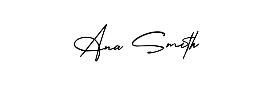 Make a beautiful signature design for name Ana Smith. With this signature (AmerikaSignatureDemo-Regular) style, you can create a handwritten signature for free. Ana Smith signature style 3 images and pictures png