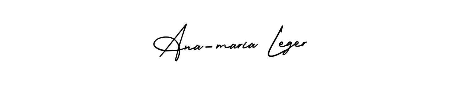 See photos of Ana-maria Leger official signature by Spectra . Check more albums & portfolios. Read reviews & check more about AmerikaSignatureDemo-Regular font. Ana-maria Leger signature style 3 images and pictures png