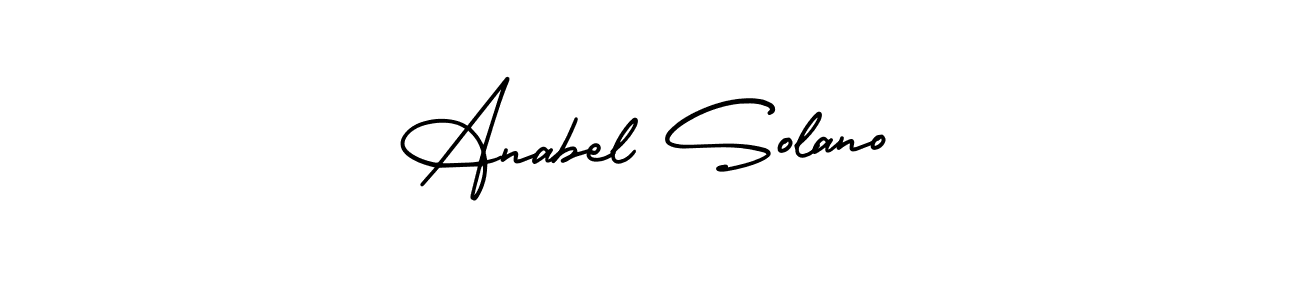 Anabel Solano stylish signature style. Best Handwritten Sign (AmerikaSignatureDemo-Regular) for my name. Handwritten Signature Collection Ideas for my name Anabel Solano. Anabel Solano signature style 3 images and pictures png