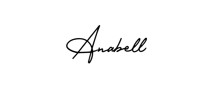 This is the best signature style for the Anabell name. Also you like these signature font (AmerikaSignatureDemo-Regular). Mix name signature. Anabell signature style 3 images and pictures png