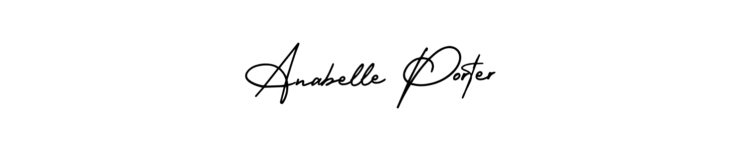 Design your own signature with our free online signature maker. With this signature software, you can create a handwritten (AmerikaSignatureDemo-Regular) signature for name Anabelle Porter. Anabelle Porter signature style 3 images and pictures png