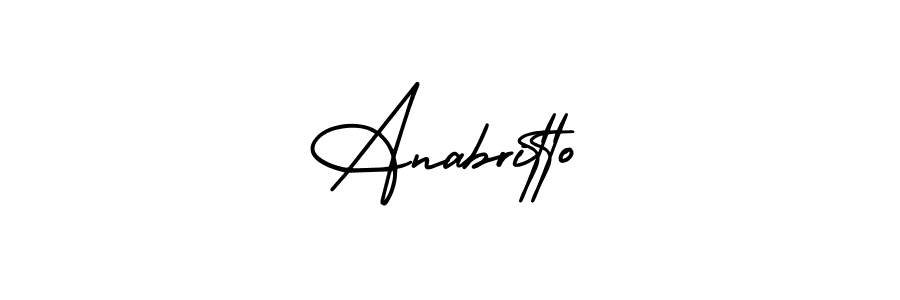 Create a beautiful signature design for name Anabritto. With this signature (AmerikaSignatureDemo-Regular) fonts, you can make a handwritten signature for free. Anabritto signature style 3 images and pictures png