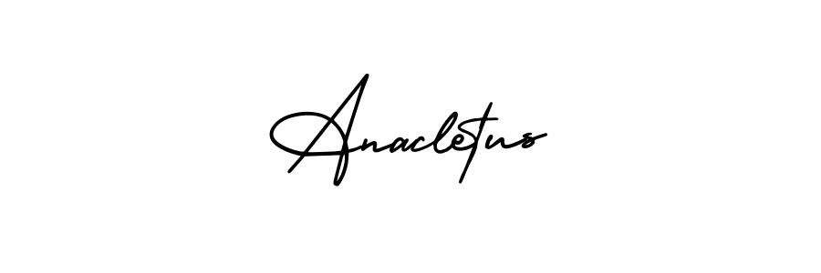 Make a short Anacletus signature style. Manage your documents anywhere anytime using AmerikaSignatureDemo-Regular. Create and add eSignatures, submit forms, share and send files easily. Anacletus signature style 3 images and pictures png