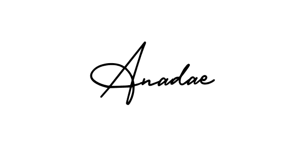 Make a beautiful signature design for name Anadae. Use this online signature maker to create a handwritten signature for free. Anadae signature style 3 images and pictures png