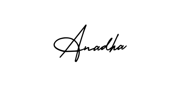 Also we have Anadha name is the best signature style. Create professional handwritten signature collection using AmerikaSignatureDemo-Regular autograph style. Anadha signature style 3 images and pictures png