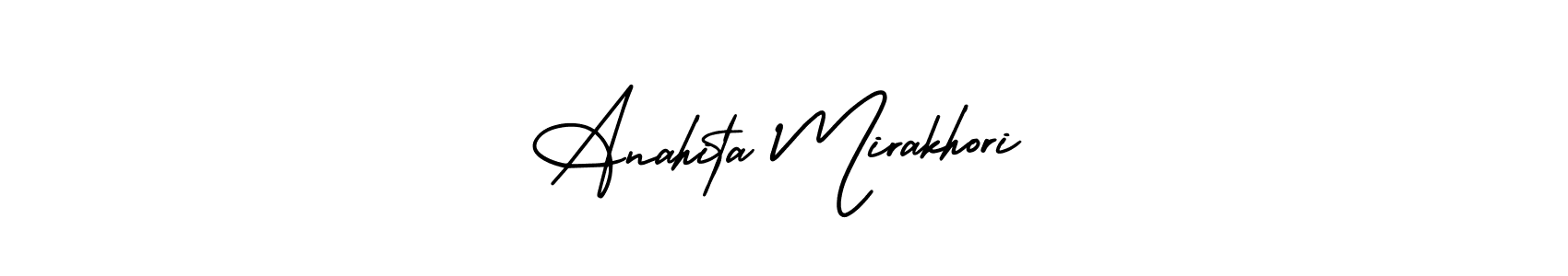 Anahita Mirakhori stylish signature style. Best Handwritten Sign (AmerikaSignatureDemo-Regular) for my name. Handwritten Signature Collection Ideas for my name Anahita Mirakhori. Anahita Mirakhori signature style 3 images and pictures png
