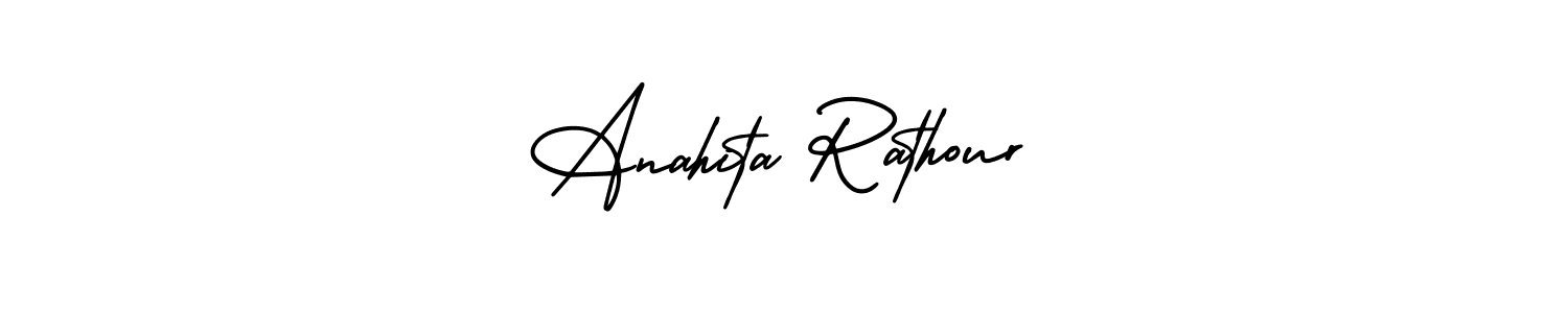 Anahita Rathour stylish signature style. Best Handwritten Sign (AmerikaSignatureDemo-Regular) for my name. Handwritten Signature Collection Ideas for my name Anahita Rathour. Anahita Rathour signature style 3 images and pictures png