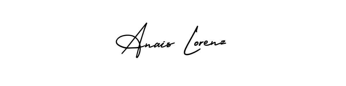 This is the best signature style for the Anais Lorenz name. Also you like these signature font (AmerikaSignatureDemo-Regular). Mix name signature. Anais Lorenz signature style 3 images and pictures png