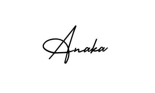 Make a beautiful signature design for name Anaka. Use this online signature maker to create a handwritten signature for free. Anaka signature style 3 images and pictures png